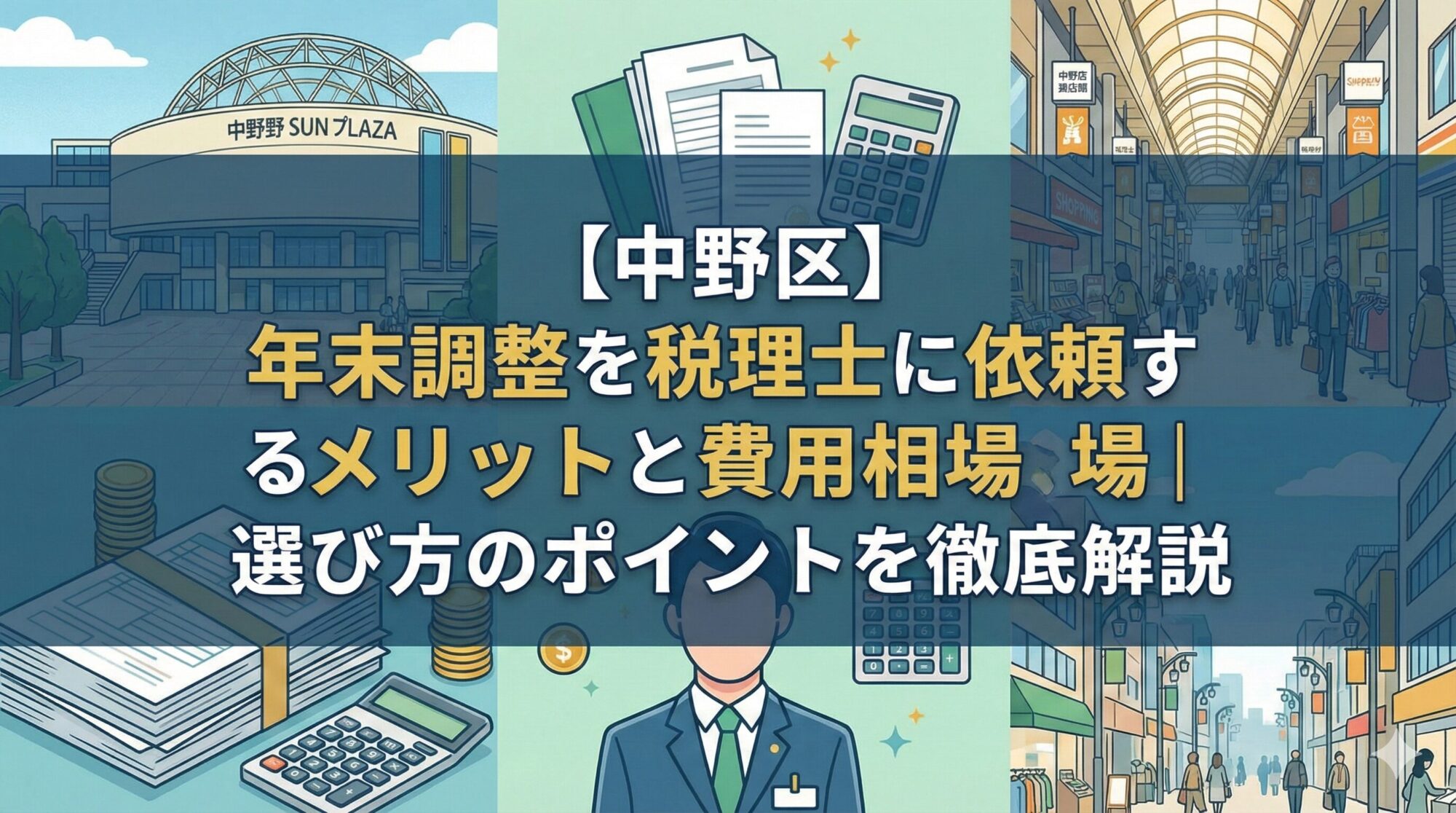 【中野区】年末調整を税理士に依頼するメリットと費用相場|選び方のポイントを徹底解説