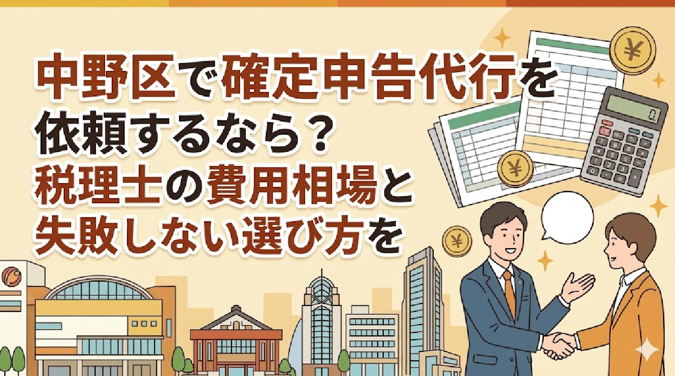 中野区で確定申告代行を依頼するなら？税理士の費用相場と失敗しない選び方を徹底解説